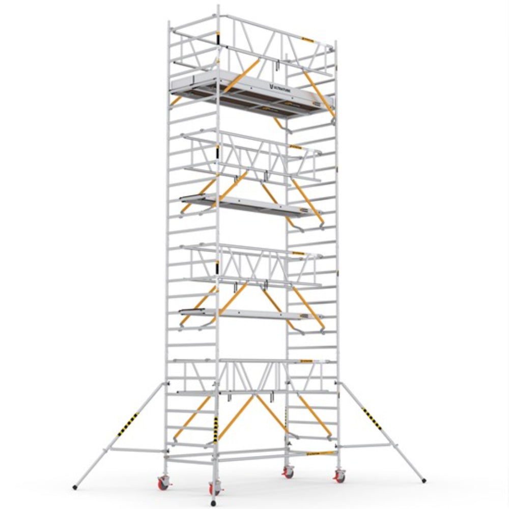 ULN700_SD_(300) UltraTUBE_LN_SD_(300) - PROFESSIONAL ALUMINIUM SCAFFOLDINGS EN 1004  Platform H.   7.00 m.  9.00 m. Working Height   Aluminium Scaffolding