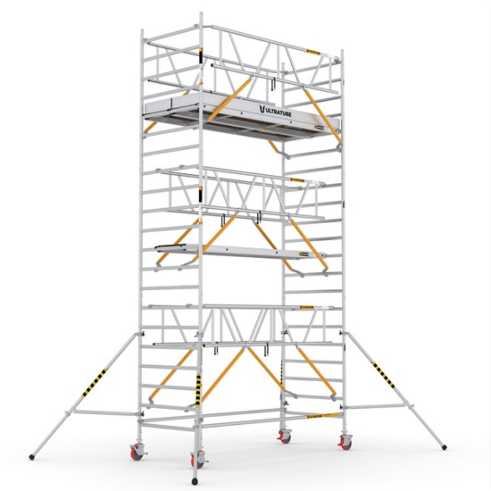 ULN505_SD_(300) UltraTUBE_LN_SD_(300) - PROFESSIONAL ALUMINIUM SCAFFOLDINGS EN 1004  Platform H.   5.05 m.  7.05 m. Working Height   Aluminium Scaffolding