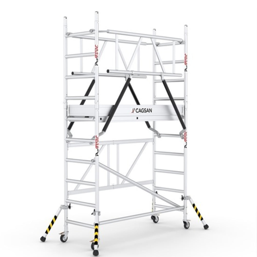 ProTUBE_FN180_(180)  PROTUBE_FN_(180) - PROFESSIONAL ALUMINIUM SCAFFOLDINGS EN 1004  Platform H.  180 cm  3.8 m. Working Height  Aluminium Scaffolding