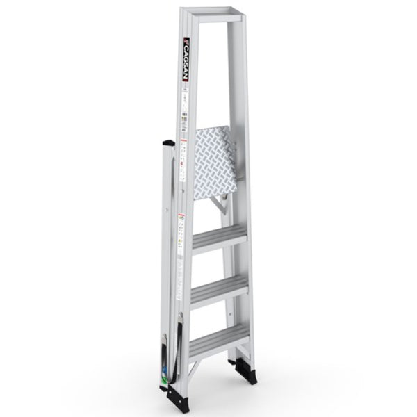 REG3 ALESTA PROFESSIONAL ALUMINIUM STEPLADDERS  STEP   3+1  Alesta Professional Aluminium Stepladder