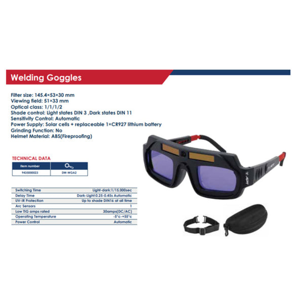 DW-WGA2  نظارة لحام اتوماتيك