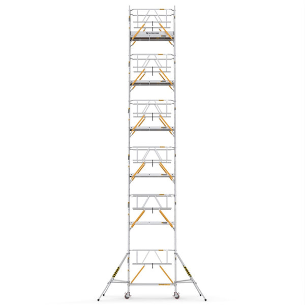 USN1090_SG_(180) UltraTUBE_SN_SG_(180) - PROFESSIONAL ALUMINIUM SCAFFOLDINGS EN 1004  Platform H.   10.90 m.  12.90 m. Working Height  Aluminium Scaffolding