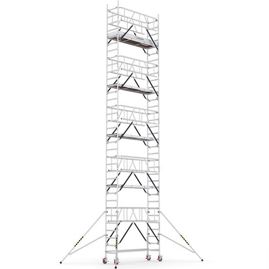 PROTUBE_SN_(240) - PROFESSIONAL ALUMINIUM SCAFFOLDINGS EN 1004  Platform H.  9.5 m.  11.5 m. Working Height  Aluminium Scaffolding