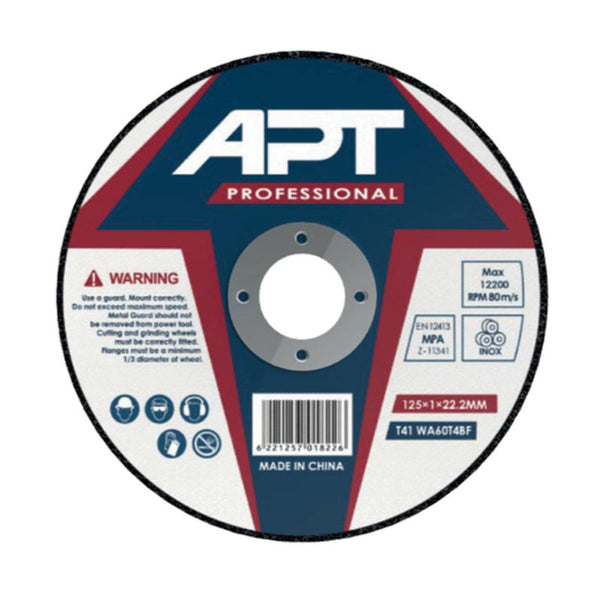 PROFESSIONAL 125x1.0 حجارة قطعية إنوكس 125 × 1.0 × 22.2 مم