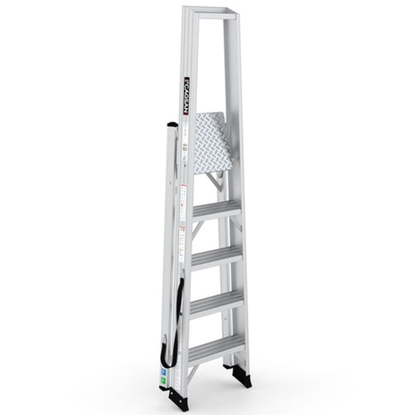 REG4 ALESTA PROFESSIONAL ALUMINIUM STEPLADDERS  STEP   4+1  Alesta Professional Aluminium Stepladder