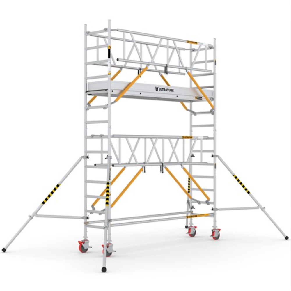 USN310_SG_(300) UltraTUBE_SN_SG_(300) - PROFESSIONAL ALUMINIUM SCAFFOLDINGS EN 1004  Platform H.   3.10 m.  5.10 m. Working Height   Aluminium Scaffolding