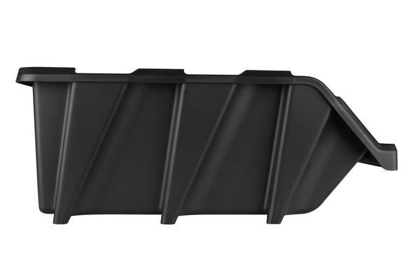 صندوق تخزين بلاستيك مفتوح لون اسود رقم 45 مقاس 356×555×227 مم ماركة مانو صناعة تركي