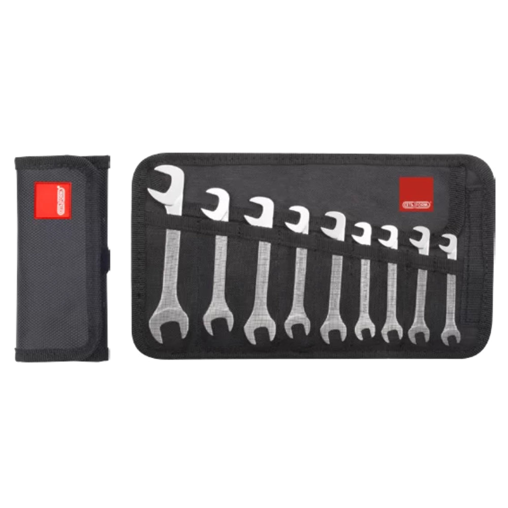 B09SA-R09  9 Piece Open Ended Angle Wrench Set ( Short ) - SAE