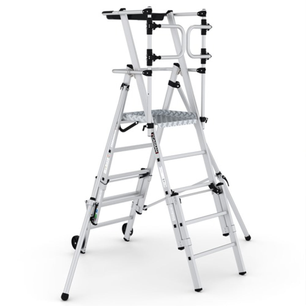 VX4-5 VEROX FOLDABLE TELESCOPIC WORKING PLATFORM  Platform H.   0.78 - 1.05 m.   3.0 m. Verox Foldable Telescopic Working Platform