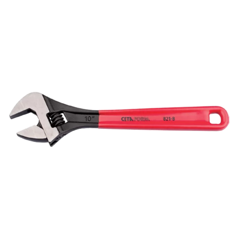 B21-100B  Adjustable Wrench ( Phosphated-PVC Grip ) - 100 mm / 4