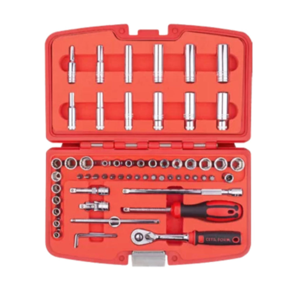 C00A-60PM2  60 Piece 1/4  Drive Socket Set / Metric-SAE