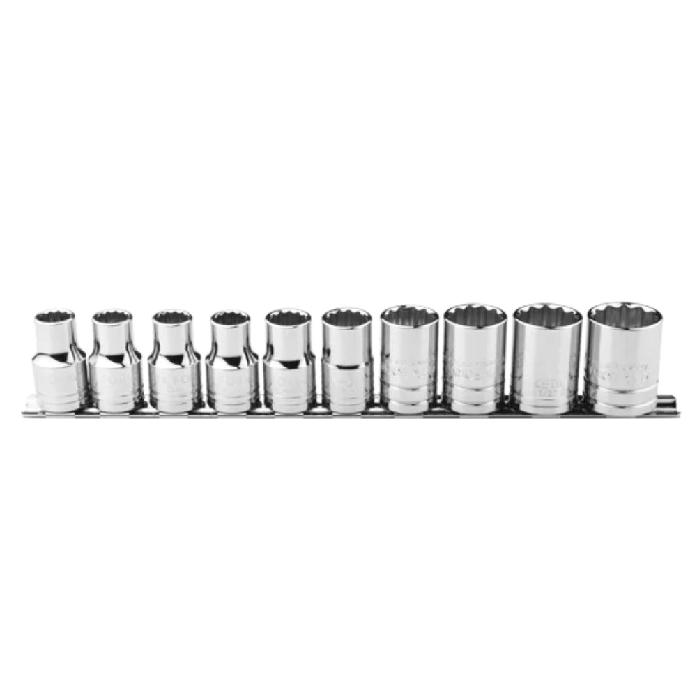 C02A-RB10 10 Piece 1/4" Drive 12-Point Socket Set- SAE
