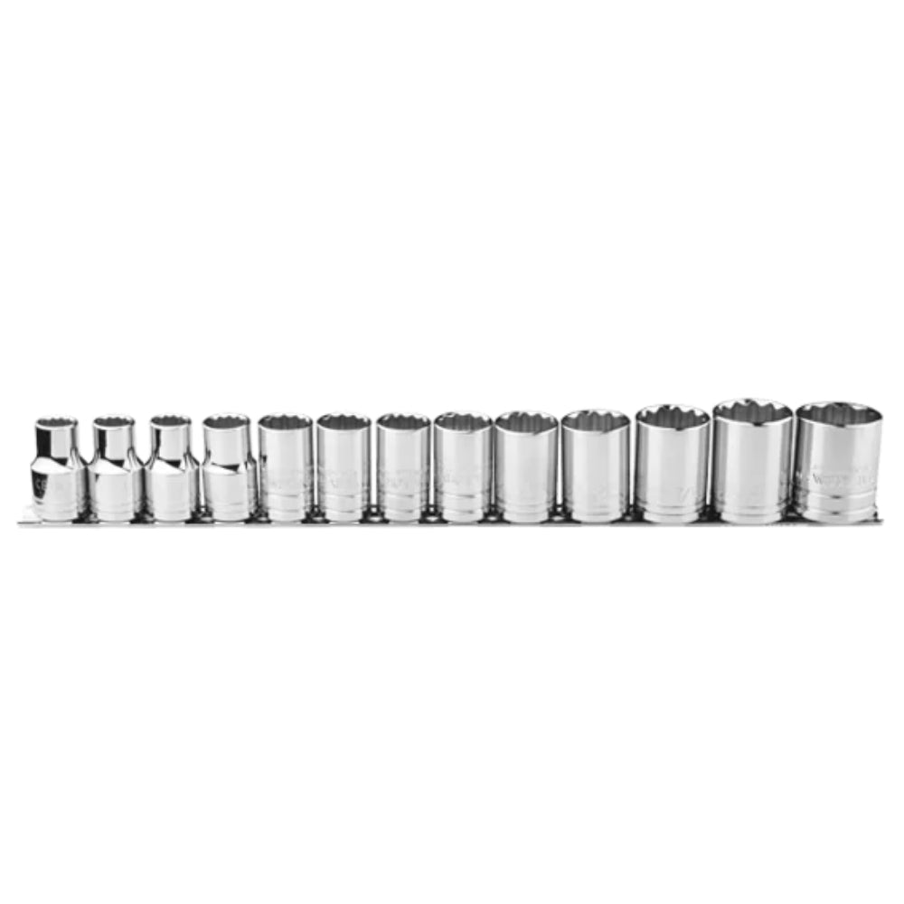 C12A-RB13 13 Piece 3/8  Drive 12-Point Socket Set- SAE