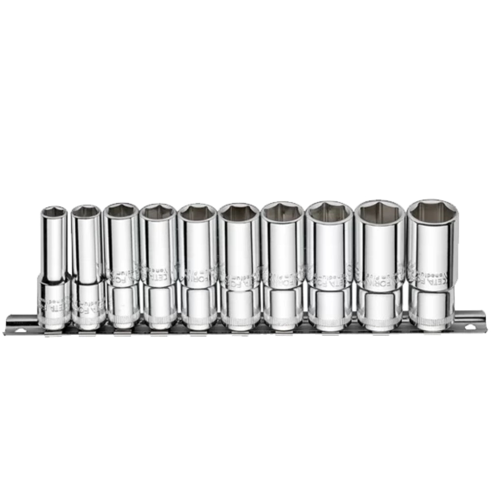 C14-RH10 10 Piece 3/8  Drive 6-Point Deep Socket Set