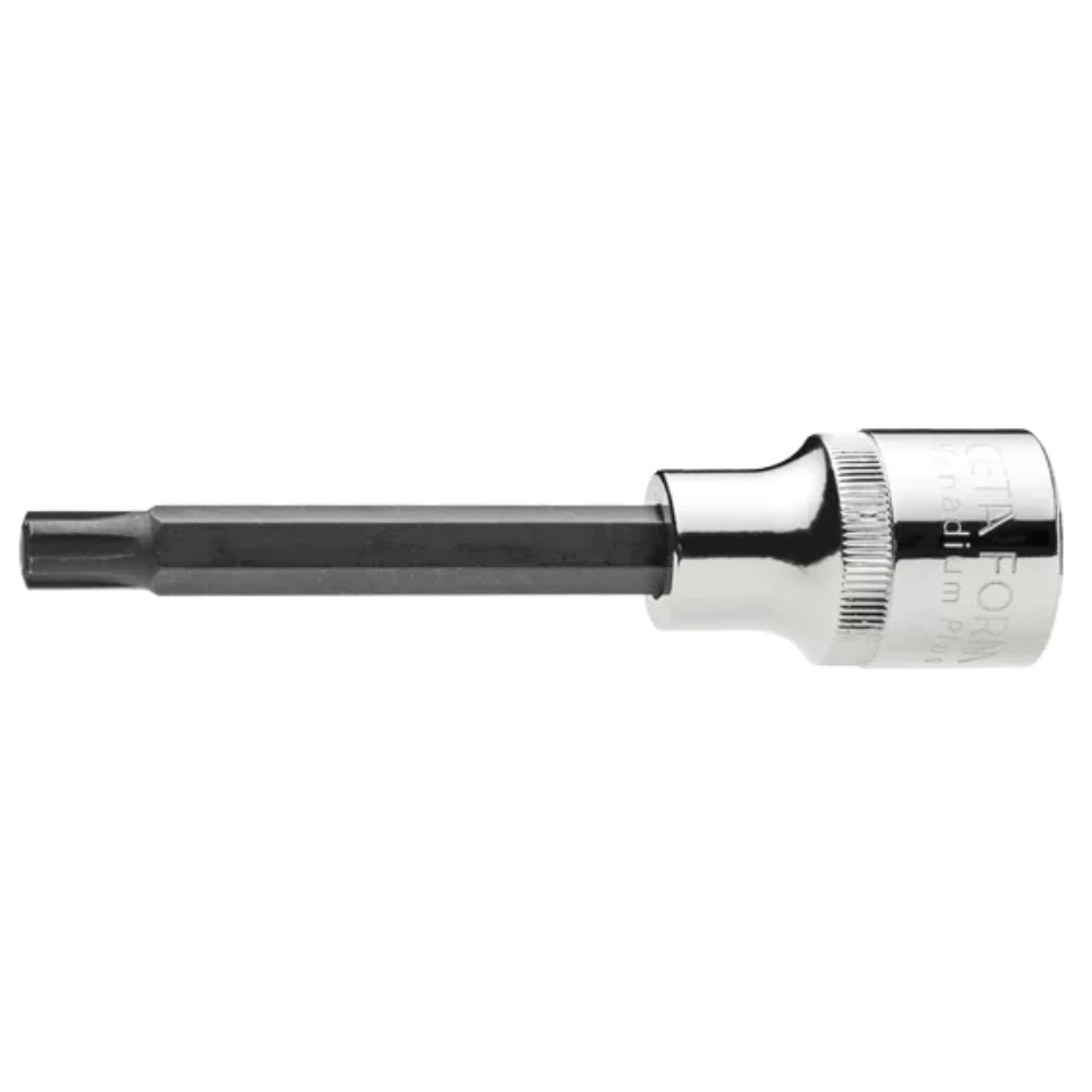 C28S-R08LX  1/2بوصة  Drive RIBE Socket Bit  Long   - M08 x 100 mm / Display Carded
