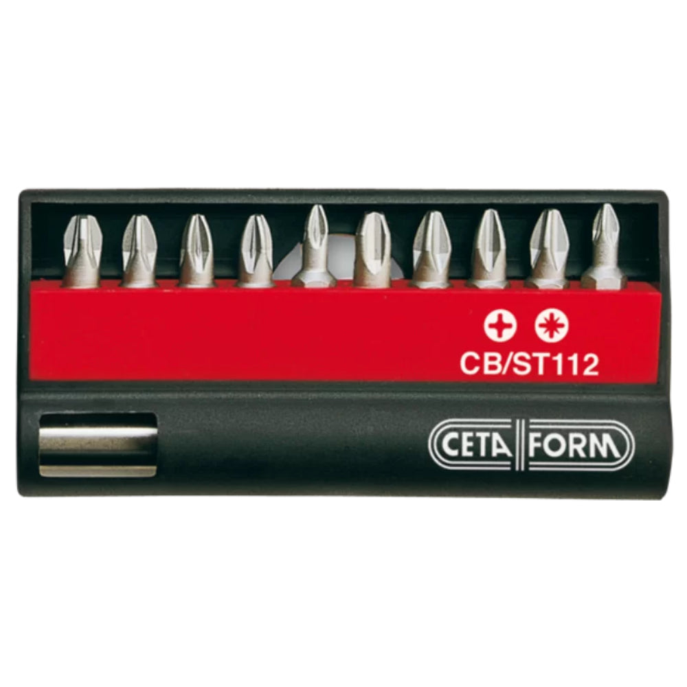 CB/ST112 11 Piece PH/PZ Bit SetWith Magnetic Bits holder