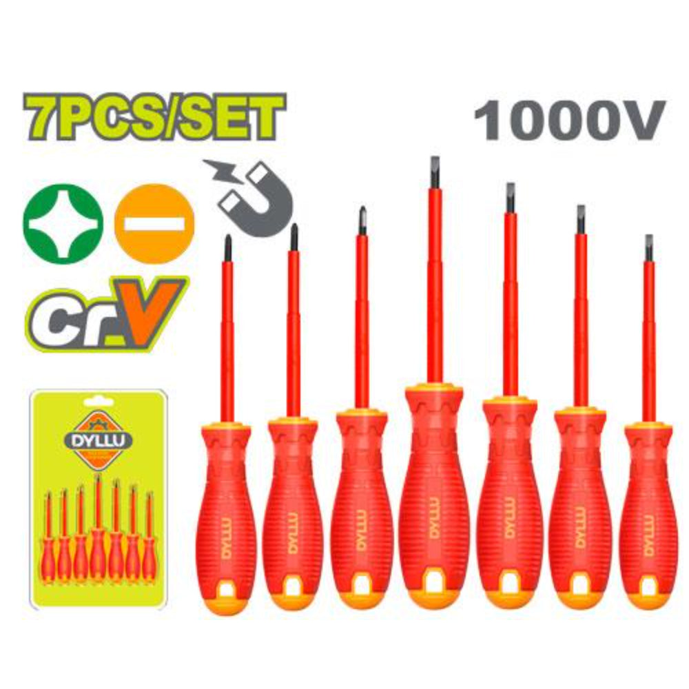 DTSS7407    طقم    مفك    معزول    7    قطعة