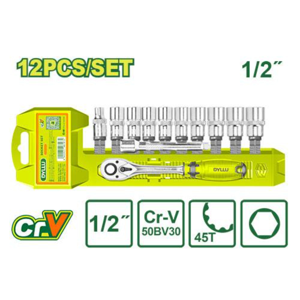DTST2212    طقم    سيستيم    12    قطعة        1/2    بوصة