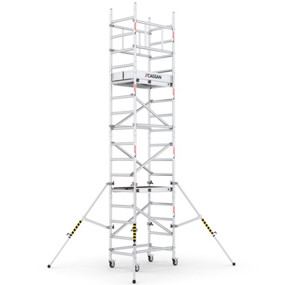 ProTUBE_ST360M_(100) PROTUBE_STM_(100) - PROFESSIONAL ALUMINIUM SCAFFOLDINGS EN 1004 Platform H.  6.5 m.  8.5 m. Working Height  Aluminium Scaffolding