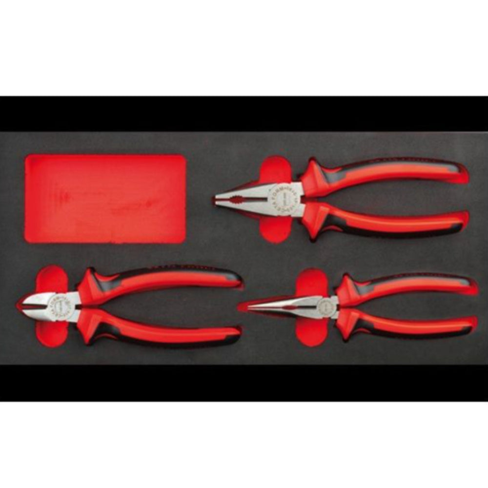E99-41-E0103  3 Piece DuoTech Pliers Set  Polished Finish ( in EVA)