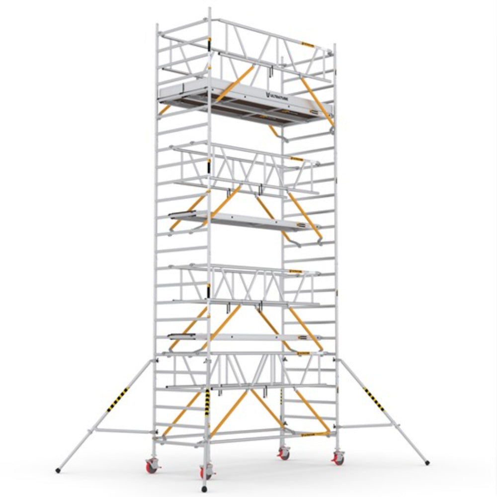 ULN615_SD_(300) UltraTUBE_LN_SD_(300) - PROFESSIONAL ALUMINIUM SCAFFOLDINGS EN 1004  Platform H.   6.15 m. 8.15 m. Working Height  Aluminium Scaffolding