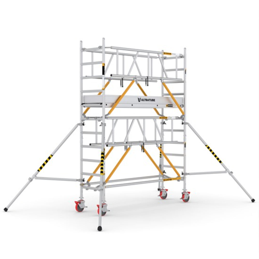 USN225_SG_(240) UltraTUBE_SN_SG_(240) - PROFESSIONAL ALUMINIUM SCAFFOLDINGS EN 1004  Platform H.   2.25 m. 4.25 m. Working Height  Aluminium Scaffolding