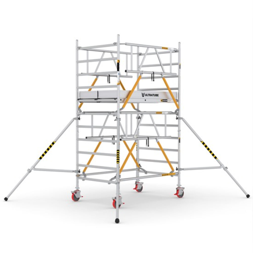 ULN225_SD_(180) UltraTUBE_LN_SD_(180) - PROFESSIONAL ALUMINIUM SCAFFOLDINGS EN 1004 Platform H.   2.25 m.   4.25 m. Working Height   Aluminium Scaffolding