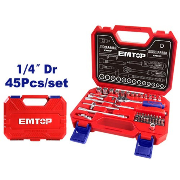 ESKT14451 طقم يد سيستم 1/4 بوصة 45 قطعة
