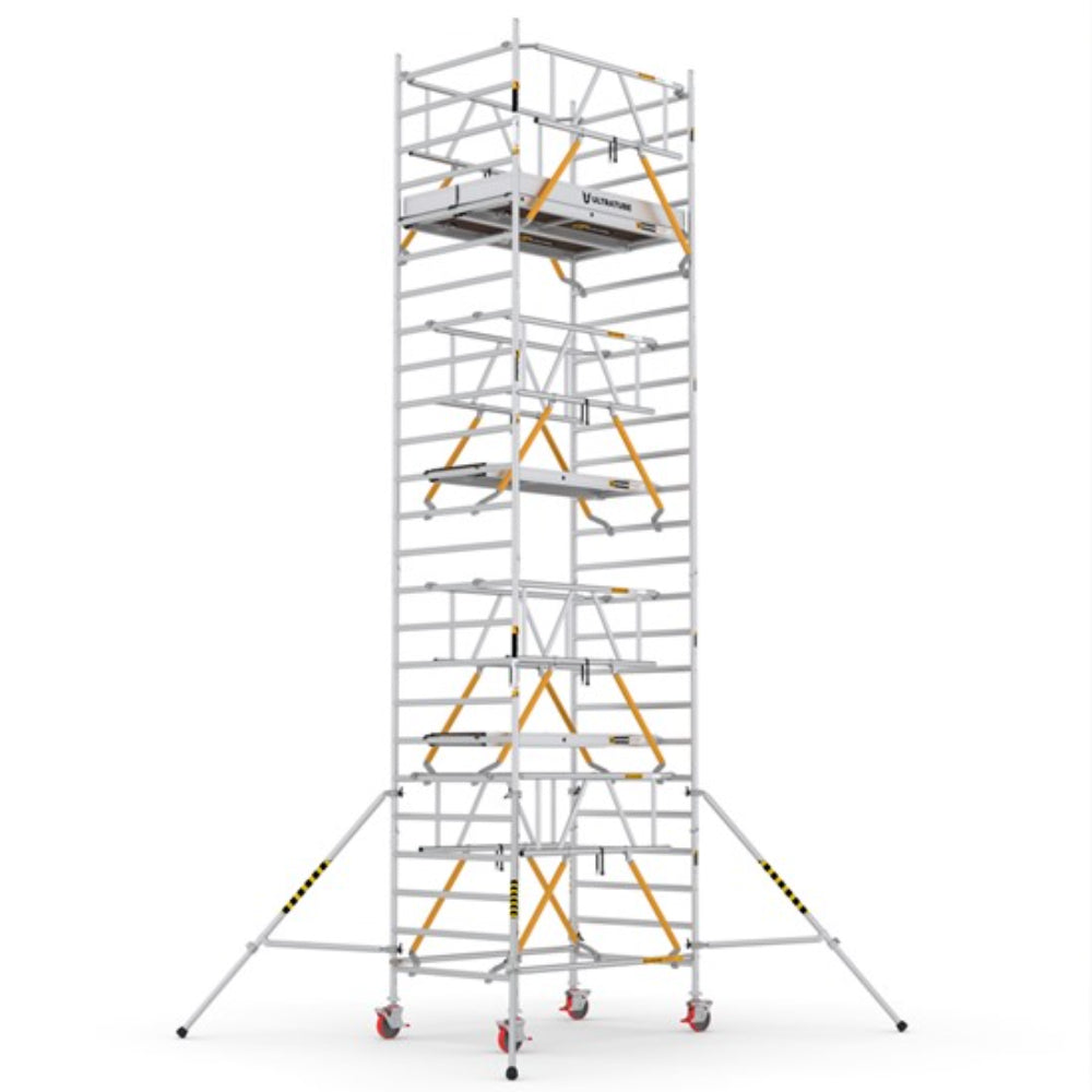 ULN615_SD_(180) UltraTUBE_LN_SD_(180) - PROFESSIONAL ALUMINIUM SCAFFOLDINGS EN 1004 Platform H.   6.15 m.   8.15 m. Working Height   Aluminium Scaffolding