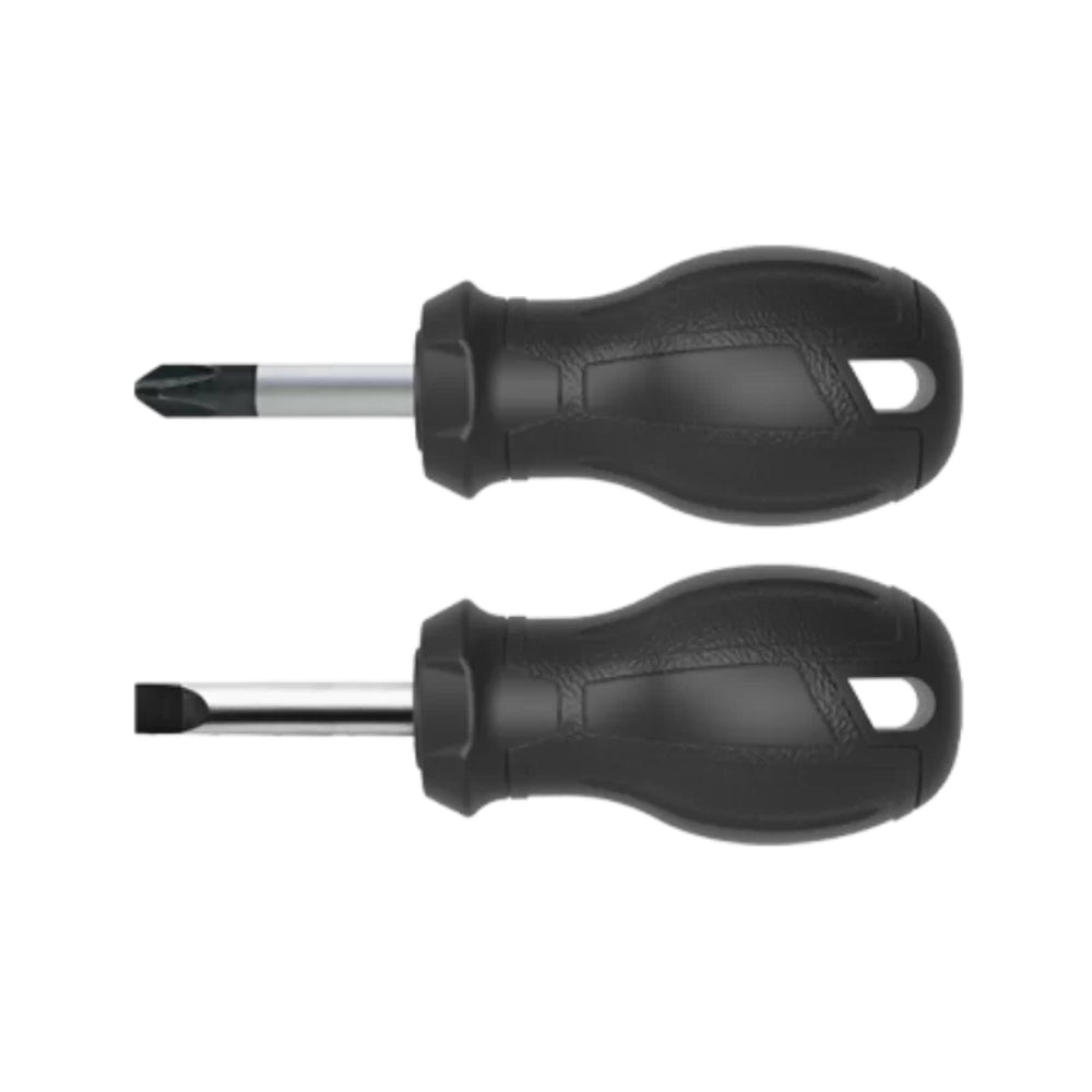F99-202  2 Piece C-PLUS Stubby Screwdriver Set- Slotted/Phillips