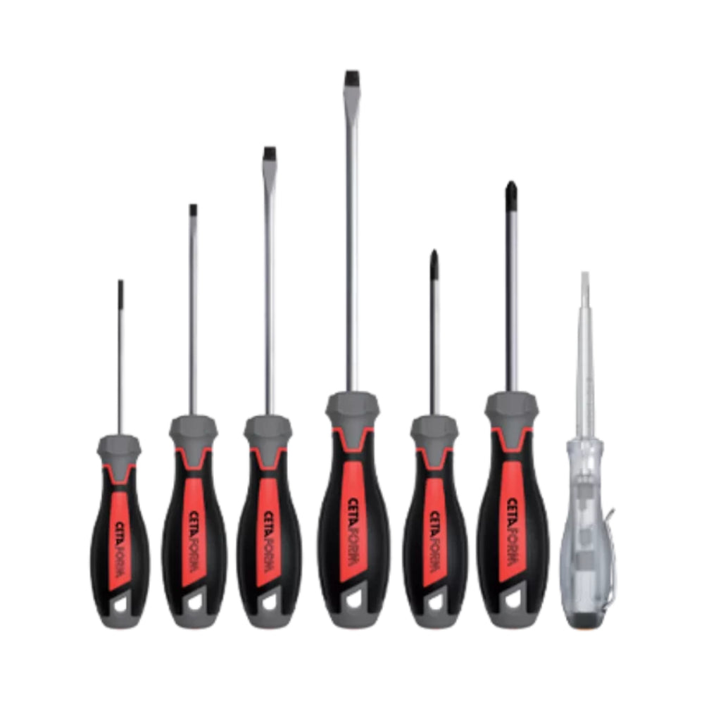 F99-601V  7 Piece C-PLUS Screwdriver Set- Slotted/Phillips - Tester
