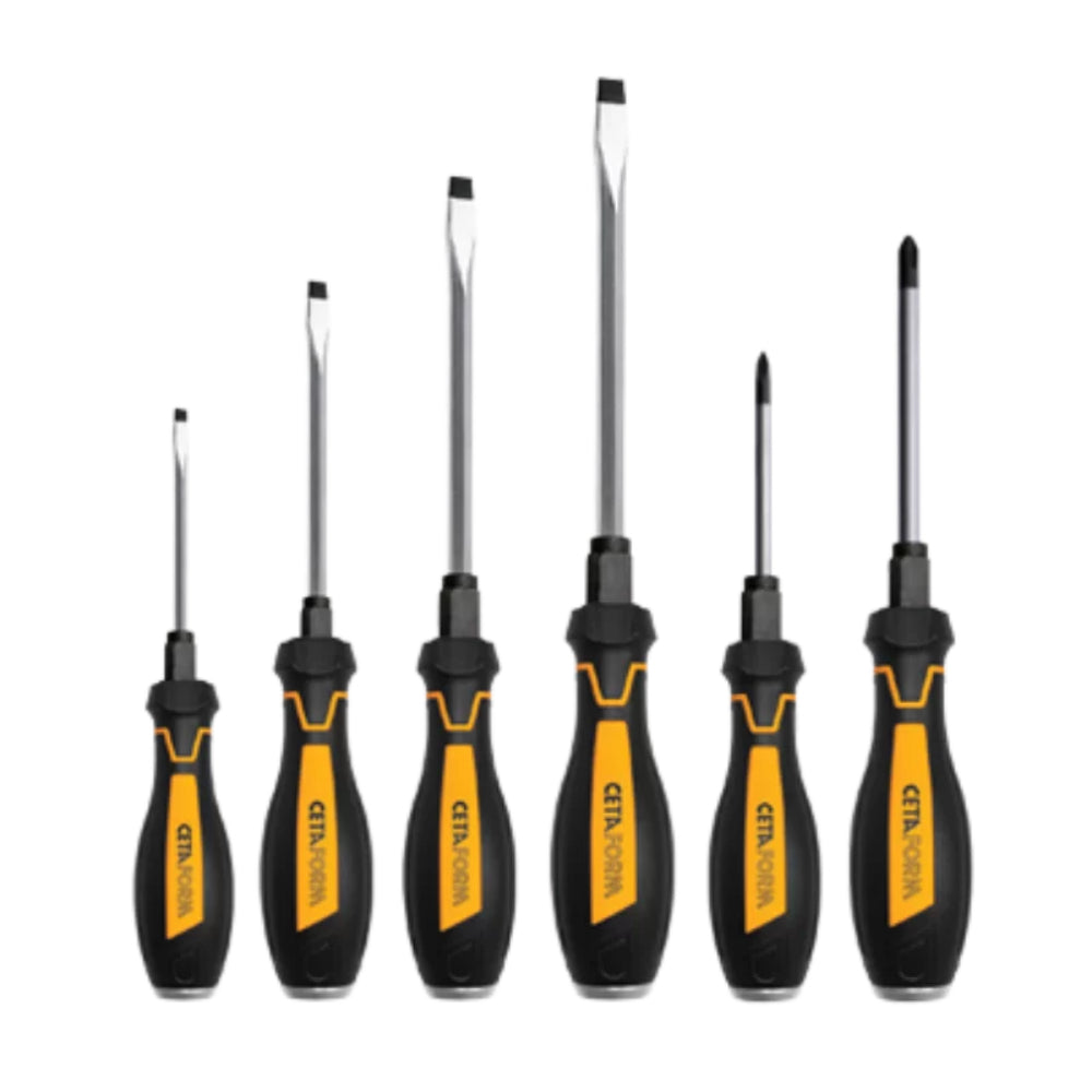 F99C-601  6 Piece C-PLUS Screwdriver Set - Slotted/Phillips ( Impact Design )