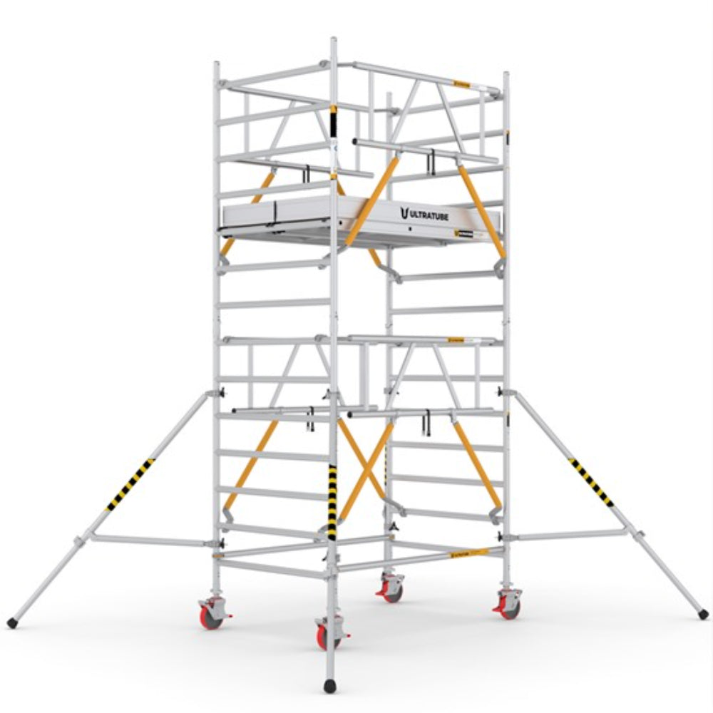 ULN310_SD_(180) UltraTUBE_LN_SD_(180) - PROFESSIONAL ALUMINIUM SCAFFOLDINGS EN 1004 Platform H.   3.10 m.  5.10 m. Working Height  Aluminium Scaffolding