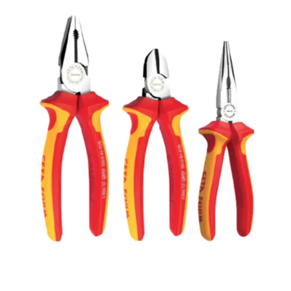 G99-18-02A  2 Piece 1000V Pliers Set – Chrome Finish ( VDE )