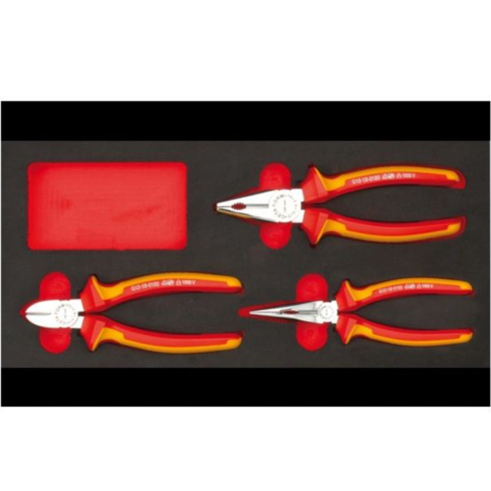 G99-18-E0103  3 Piece DuoTech 1000V Pliers Set ( VDE )(in EVA)