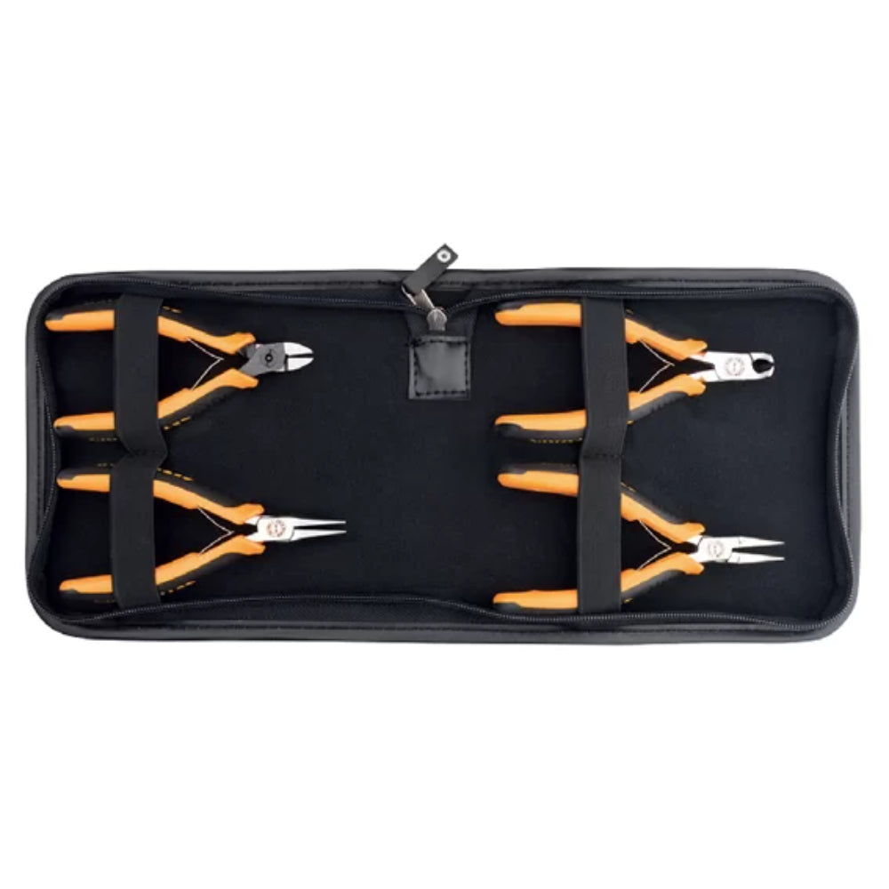 H20-W04  4 Piece C-TRONIC Electronics Pliers Set ( in Vinyl Wallet )
