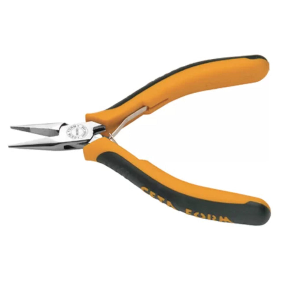 H23F-130  C-TRONIC Electronics Short Needle Nose Pliers ( Flat Grip ) - 130 mm