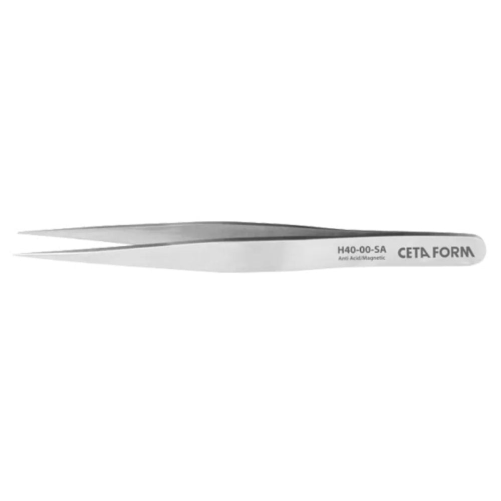 H40-00-SA  Pointed Tweezers-Rigid ( Straight ) - 115 mm
