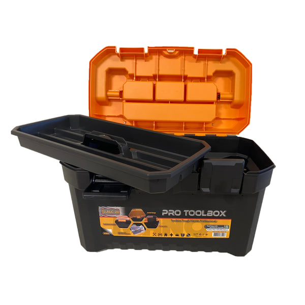 شنطة عدة بلاستيك بروفيشنال بيد الومنيوم جامبو 22 بوصة مقاس 300×550×373 مم ماركة مانو صناعة تركي