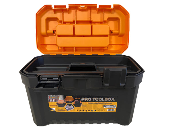 شنطة عدة بلاستيك بروفيشنال بيد الومنيوم 22 بوصة مقاس 300×550×303 مم ماركة مانو صناعة تركي