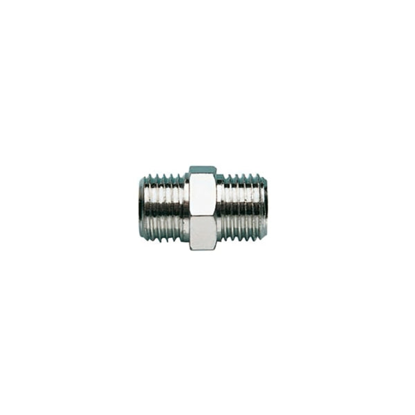 Mod.30N-3/8 بوصة x1/2 بوصة  وصلة قلاوظ من جهتين دكر مقاس 1/2 بوصه - 3/4 بوصه