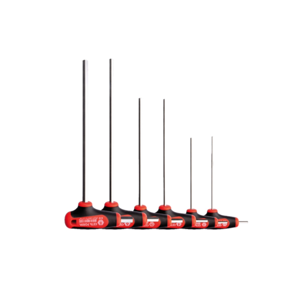 K99-10A-E06  6 Piece T-Handle Hex Key Set - SAE ( in EVA )