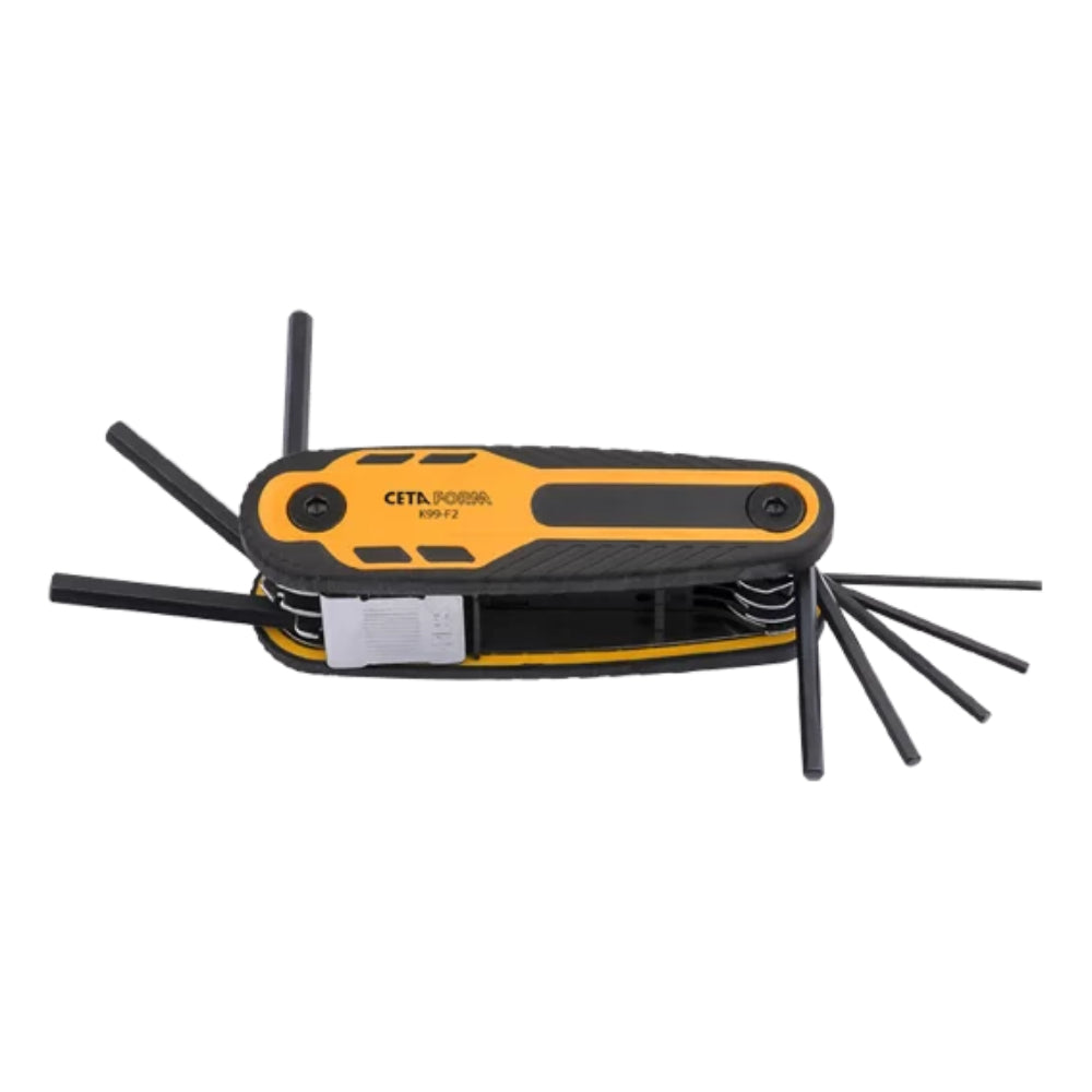 K99-F2  8 Piece Foldup Hexagon Key Set - SAE