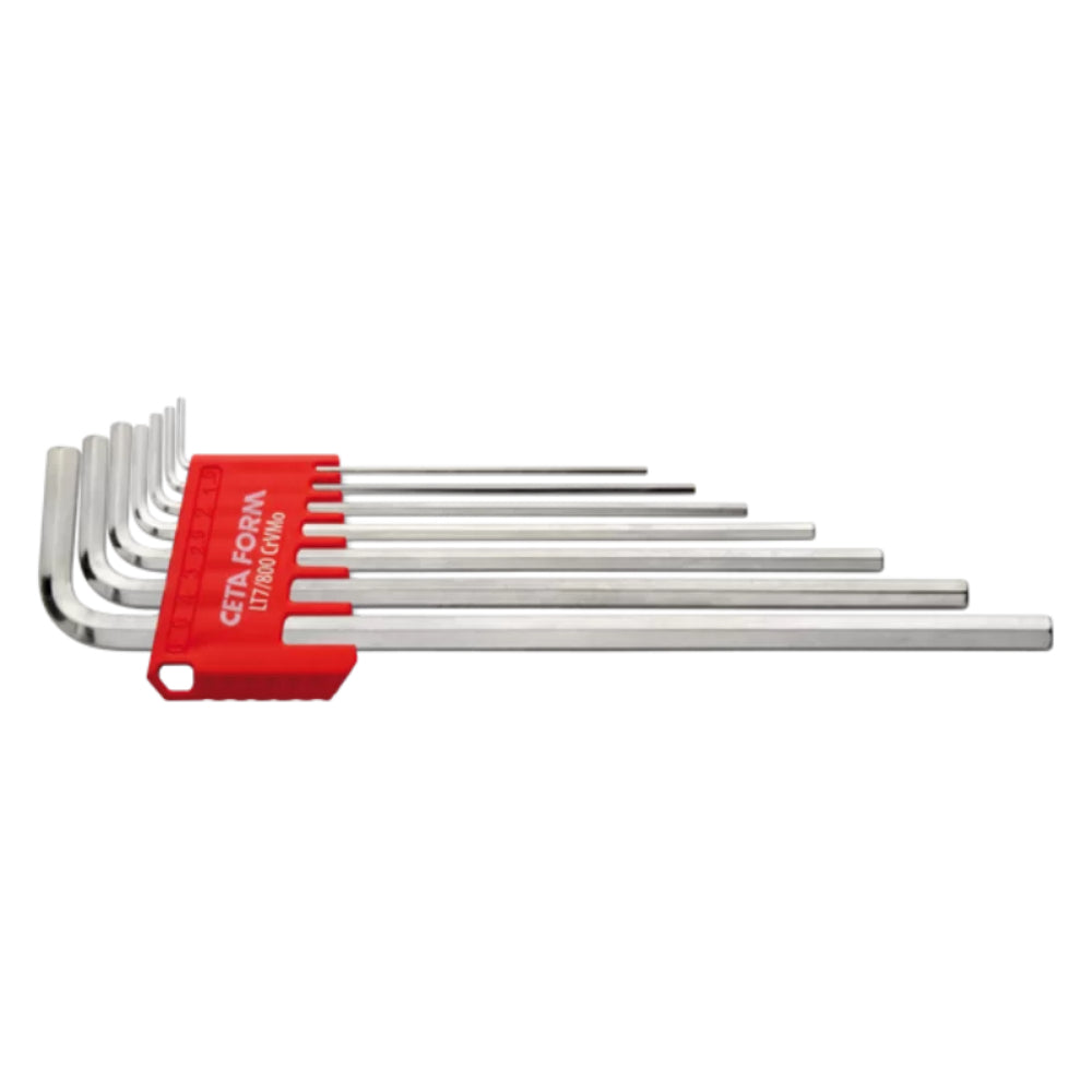 LT7/800  7 Piece Hexagon L Key Set  Long Arm - ( İn Plastic Clips )