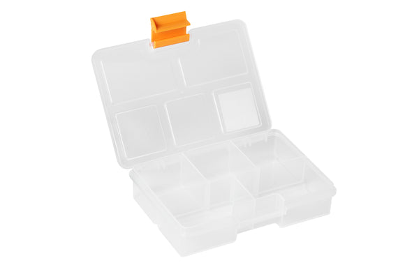 حافظة ادوات بلاستيك شفاف 5 بوصة مقاس 135×100×30 مم ماركة مانو صناعة تركي