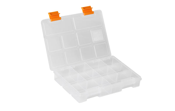 حافظة ادوات بلاستيك شفاف 7 بوصة مقاس 195×140×32 مم ماركة مانو صناعة تركي