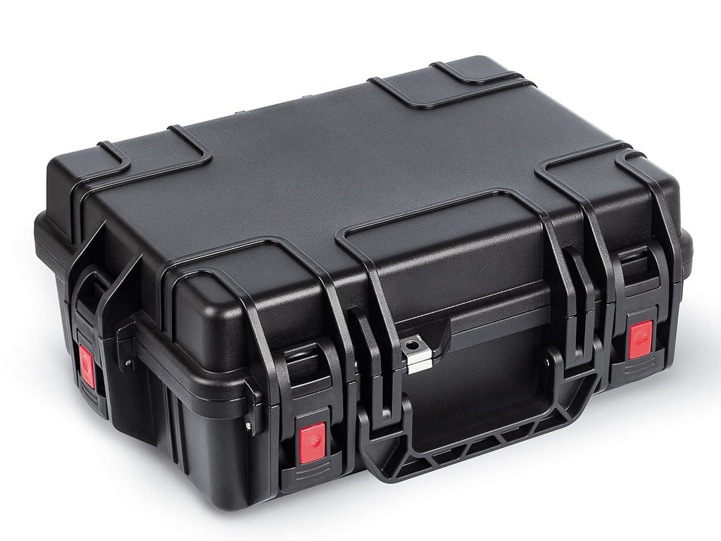 شنطة بلاستيك صلبة شديدة التحمل، مقاومة للماء والغبار، تتحمل درجات حرارة من ‎-20°C‎ حتى ‎+60°C‎، مناسبة للنقل الجوي،  ومناسبة لحماية المعدات الحساسة – موديل SPECTA. SPC-1220 مقاس 450×336×174مم  ماركة مانو صناعة تركي