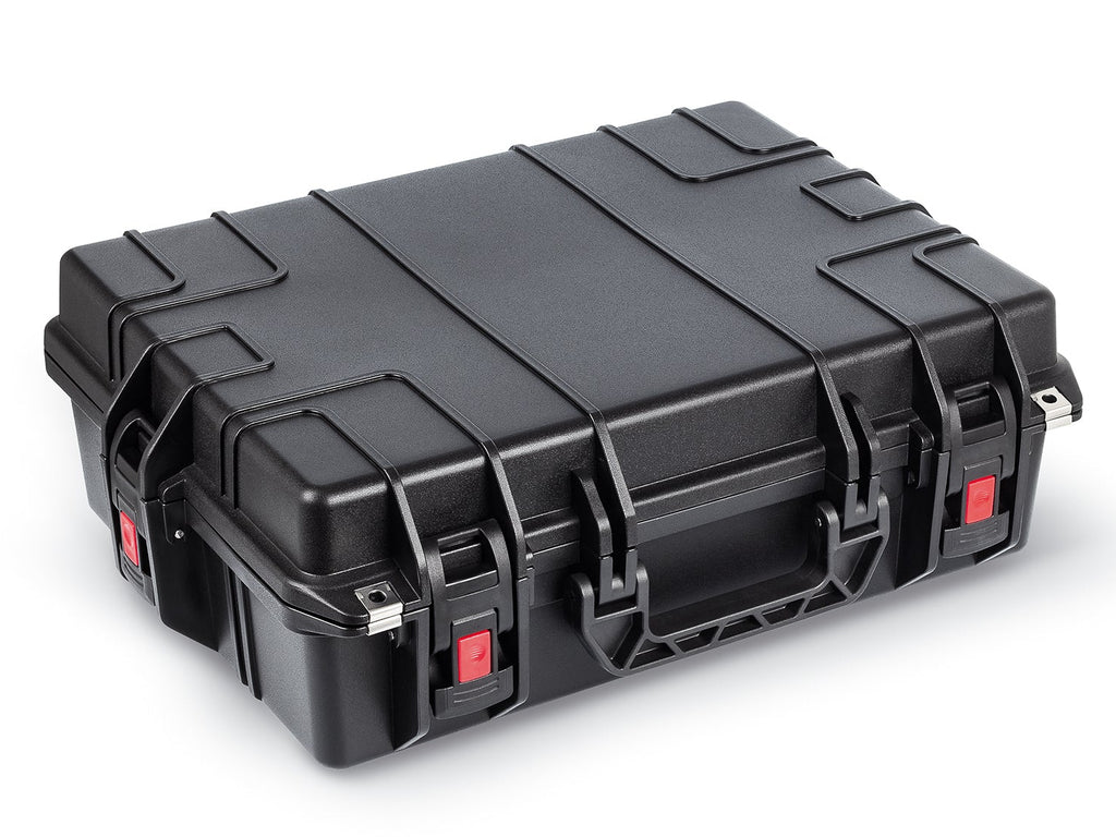 شنطة بلاستيك صلبة شديدة التحمل، مقاومة للماء والغبار، تتحمل درجات حرارة من ‎-20°C‎ حتى ‎+60°C‎، مناسبة للنقل الجوي،  ومناسبة لحماية المعدات الحساسة – موديل SPECTA. SPC-1320    مقاس 550×417×184مم  ماركة مانو صناعة تركي