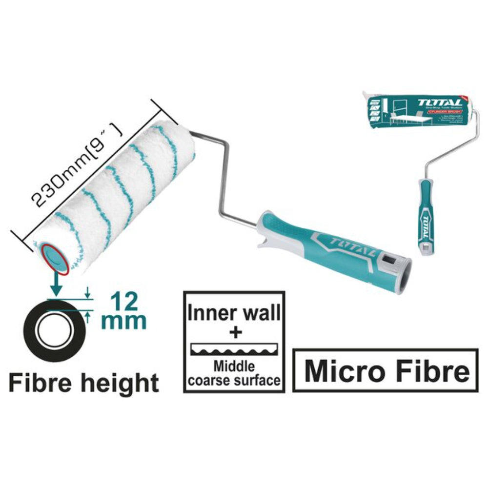 THT8592D يد رولة دهان بالغيار 9" يد كاوتش توتال