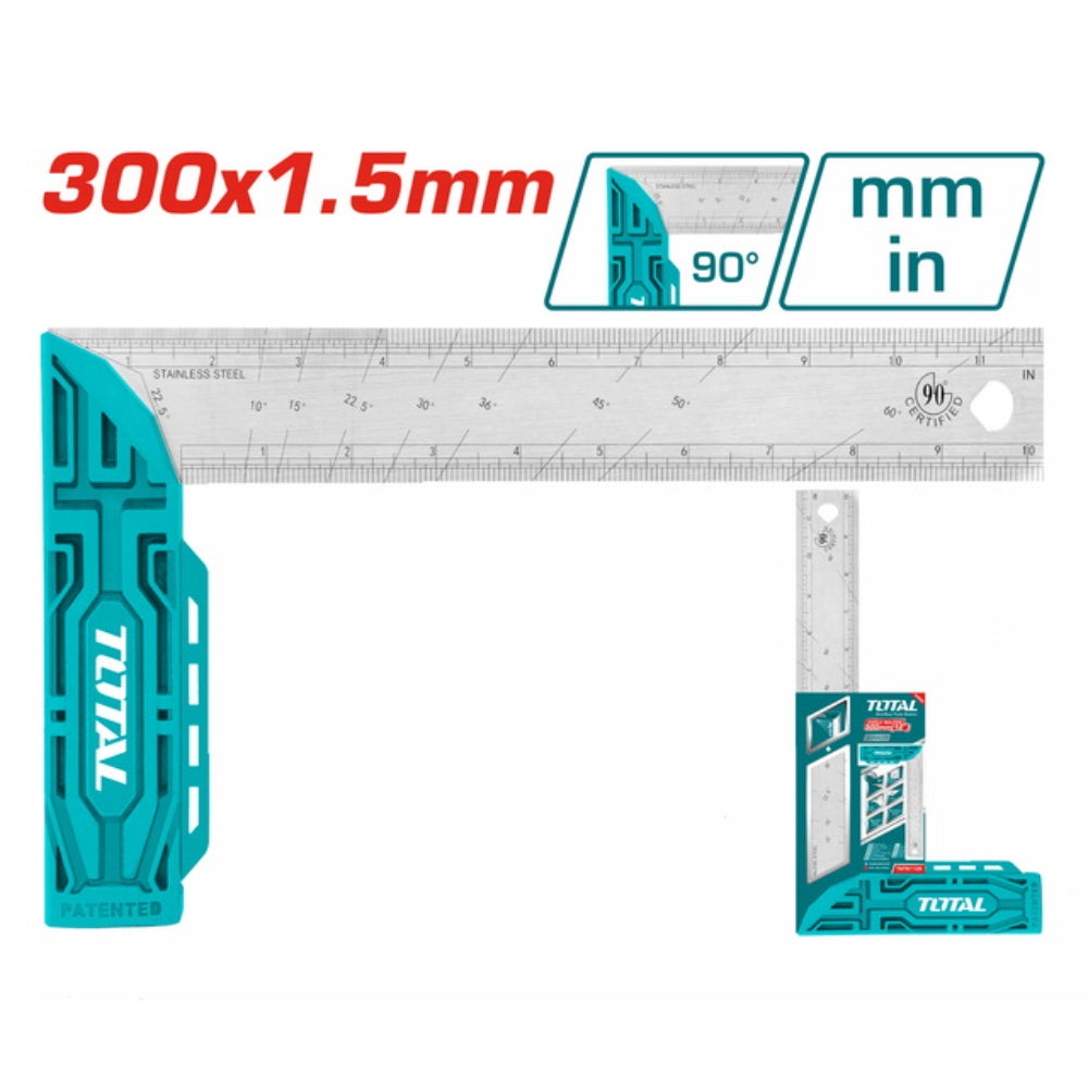 TMT61126   زاوية علام 12" المونيوم * بلاستيك توتال